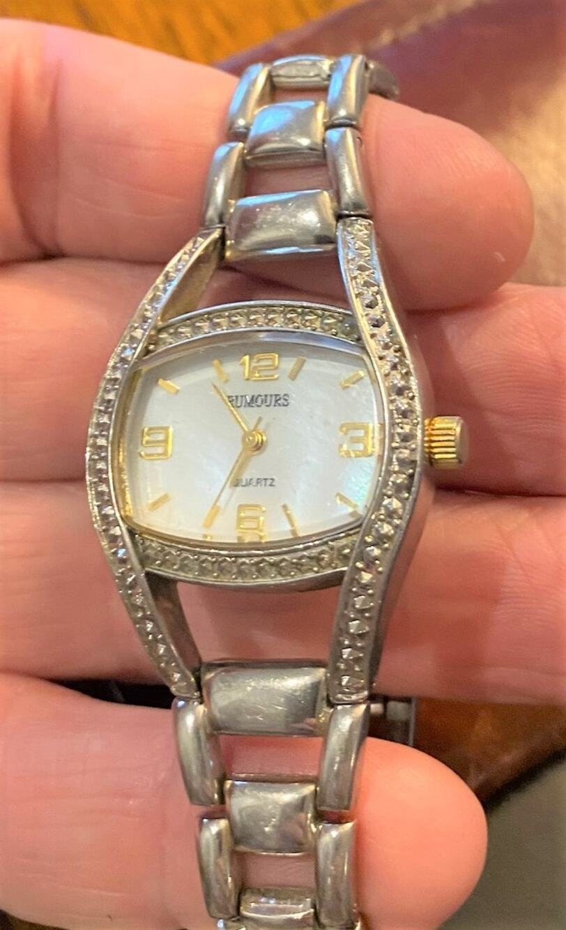 Women's Silver Tone Rumours Watch, MOP Face, Crystal Accents